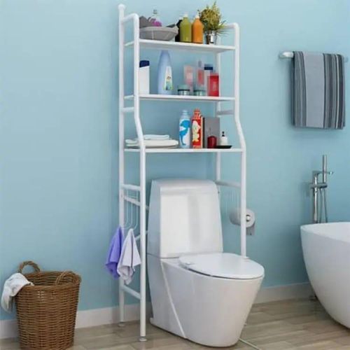 Étagère de salle de bain, rangement pour les toilettes