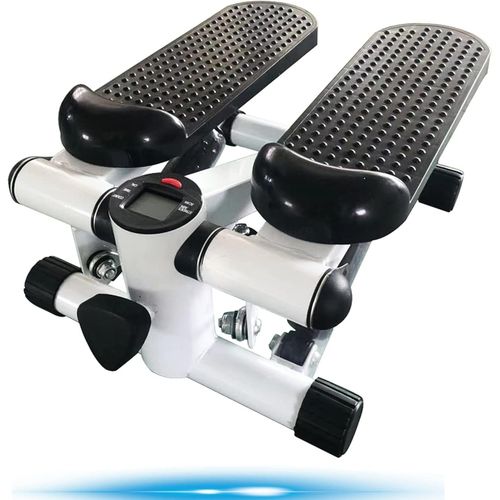 Mini Stepper Multifonctions avec écran et Cordes Élastiques, Poids supporté jusqu'à 100kg
