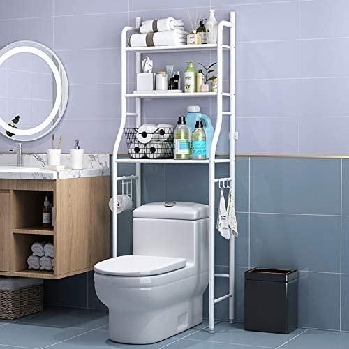 Étagère de salle de bain, rangement pour les toilettes