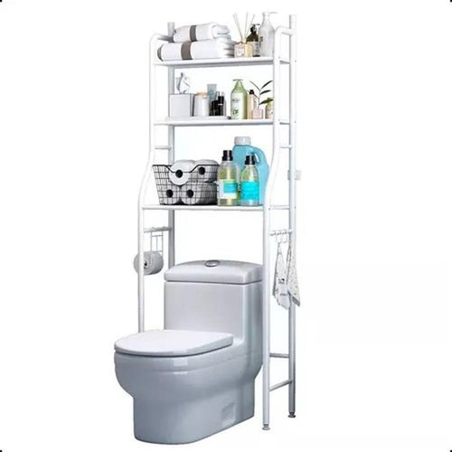 Étagère de salle de bain, rangement pour les toilettes