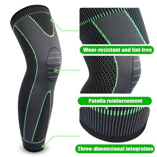 Genouillère longue élastique avec Compression, 1 pièce, de protction pour le sport, le basket-ball