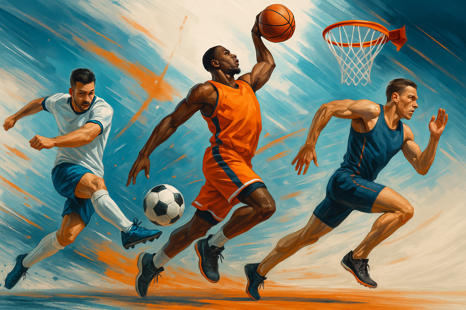 genere une image de sport dimension web